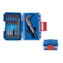 King Tony - ZESTAW BITÓW DO WKRĘTARKI 1/4" 45cz., BITY HEX, TORX, PH, PZ, PŁASKIE, NASADOWE, KWADRAT, WIERTŁA, UCHWYTY - 1045MR01-EB - 5