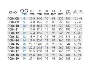 King Tony - KLUCZ FAJKOWY DŁUGI 10mm x 230mm - 1084-10 - image 2