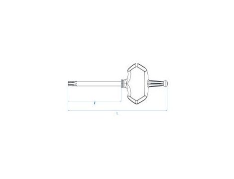 King Tony - KLUCZ TRZPIENIOWY "L" TORX T7 x 45mm - 1163A07R - 2