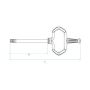 King Tony - KLUCZ TRZPIENIOWY "L" TORX T7 x 45mm - 1163A07R - 3