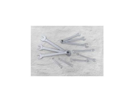 King Tony - ZESTAW KLUCZY PŁASKO-OCZKOWYCH CALOWYCH 1/4 - 15/16", 11cz. ETUI - 1211SR - 4