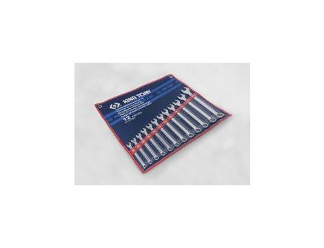 King Tony - ZESTAW KLUCZY PŁASKO-OCZKOWYCH 12cz. 8 - 22mm, ETUI - 1212MR - 3