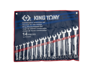 King Tony - ZESTAW KLUCZY PŁASKO-OCZKOWYCH CALOWYCH 5/16 - 1.1/4