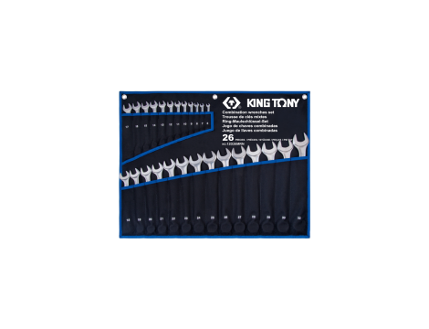 King Tony - ZESTAW KLUCZY PŁASKO-OCZKOWYCH 26 CZ. 6 - 32MM - 12D26MRN