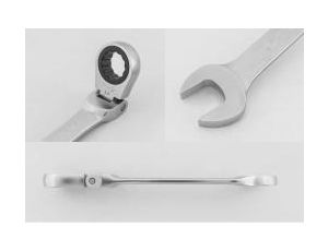 King Tony - ZESTAW KLUCZY PŁASKO-OCZKOWYCH PRZEGUBOWYCH Z GRZECHOTKĄ JEDNOKIERUNKOWĄ 13cz. 8 - 19mm, Z AKCESORIAMI, W WALIZCE - 13013MR - image 2