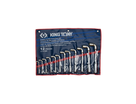 King Tony - ZESTAW KLUCZY FAJKOWYCH 12cz. 8 - 24mm, ETUI - 1812MR