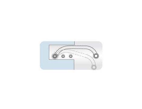 King Tony - KLUCZ OCZKOWY DWUSTRONNY WYGIĘTY 10 x 12mm - 19501012 - 3