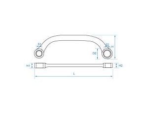 King Tony - KLUCZ OCZKOWY DWUSTRONNY WYGIĘTY 17 x 19mm - 19501719 - image 2