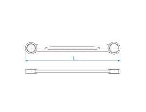 King Tony - KLUCZ OCZKOWY PROSTY 21mm x 23mm - 19C02123 - image 2