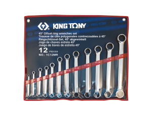 King Tony - ZESTAW KLUCZY OCZKOWYCH PROSTYCH 12cz. 6 - 32mm, ETUI - 1C12MR