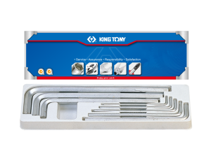 King Tony - ZESTAW IMBUSÓW 8 szt. 1125M - HEX EKSTRA DŁUGIE 3 - 14mm, PUDEŁKO - 20208MR01