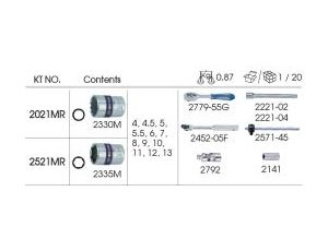 King Tony - ZESTAW NASADEK 1/4