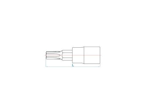 King Tony - NASADKA 1/4" Z KOŃCÓWKĄ TORX T10 x 37mm - 203310 - 2