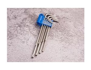 King Tony - ZESTAW IMBUSÓW 9 szt. 1127 - TORX Z OTWOREM EXTRA DŁUGIE T10 - T50 - 20419PR - image 2