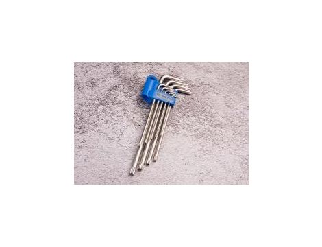 King Tony - ZESTAW IMBUSÓW 9 szt. 1127 - TORX Z OTWOREM EXTRA DŁUGIE T10 - T50 - 20419PR - 2