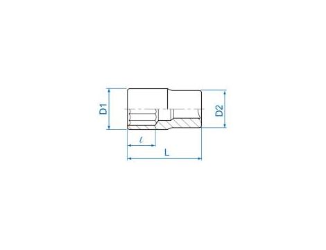 King Tony - NASADKA 1/4" CALOWA 5/16" x 24mm, 8-kąt. Cr-V - 231010S - 2