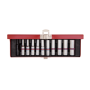 King Tony - ZESTAW NASADEK CALOWYCH 1/4" 10cz. DŁUGIE 6-kąt. 5/32 - 1/2" KASETA - 2510SR - 2