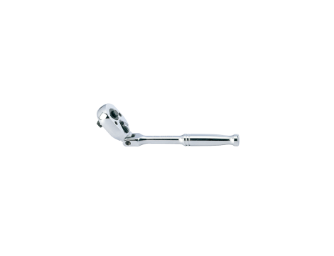 King Tony - GRZECHOTKA Z PRZYCISKIEM 1/4" ŁAMANA 24 ZĘBY 150mm UCHWYT POLEROWANY - 2781-06P