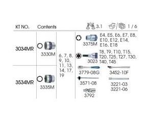 King Tony - ZESTAW NARZĘDZI 3/8