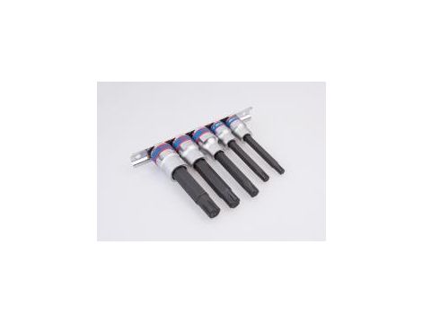 King Tony - ZESTAW NASADEK RIBE 3/8" + 1/2" 5cz. M7 - M13, SZYNA, - 3105PR - 2