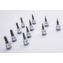 King Tony - ZESTAW NASADEK 3/8" TORX Z OTWOREM 11cz. T8 - T50, SZYNA, - 3131PR8 - 5