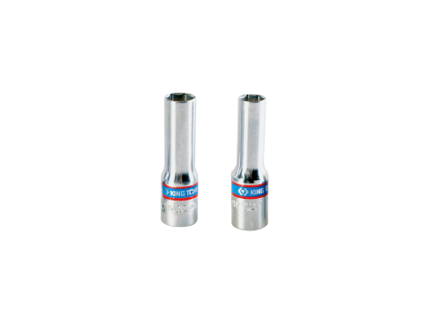 King Tony - NASADKA DŁUGA CIENKOŚCIENNA 3/8" 12mm x 65mm 6-kąt, DO ŚWIEC ŻAROWYCH, CHROM - 321512M