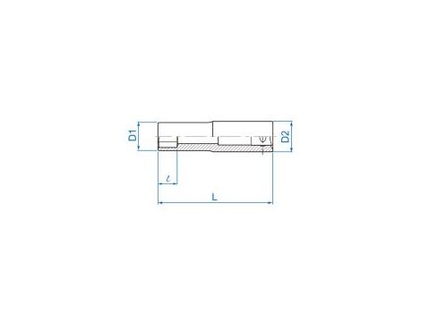 King Tony - NASADKA DŁUGA GWIAZDKOWA 3/8" E-TORX E12 x 63mm, Cr-V - 327512M - 2