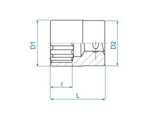 King Tony - NASADKA KRÓTKA 3/8