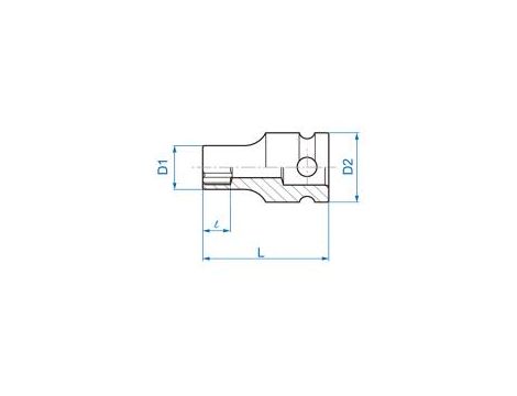 King Tony - NASADKA UDAROWA GWIAZDKOWA 3/8" E-TORX E10 x 32mm - 357510M - 2