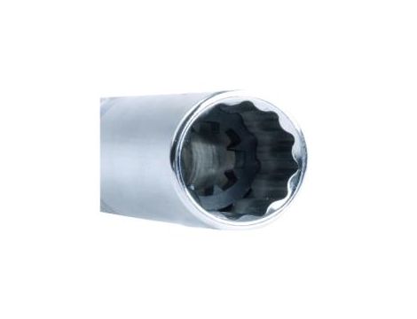 King Tony - NASADKA DO ŚWIEC 3/8" 14mm x 63mm 12-kąt. WKŁADKA GUMOWA - 36B014 - 3