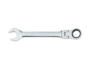 King Tony - KLUCZ PŁASKO-OCZKOWY PRZEGUBOWY, Z GRZECHOTKĄ JEDNOKIERUNKOWĄ 72 ZĘBY, 16mm - 373016M