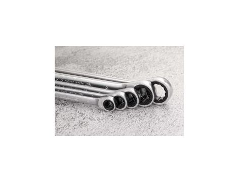 King Tony - KLUCZ OCZKOWY DWUSTRONNY Z GRZECHOTKĄ JEDNOKIERUNKOWĄ 72 ZĘBY 230 x 17mm x 19mm - 37361719M - 4