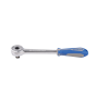 King Tony - GRZECHOTKA 3/8" 72 ZĘBY 200mm UCHWYT GUMOWY - 3755-08G - 2