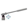King Tony - GRZECHOTKA UCHYLNA 3/8" 32 ZĘBY 200mm UCHWYT GUMOWY, BLOKADA - 3774-08G - 3