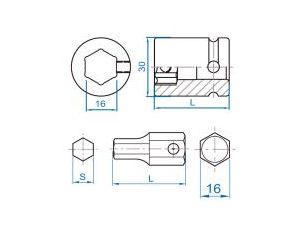 King Tony - UCHWYT 1/2