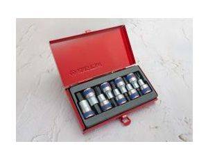 King Tony - ZESTAW NASADEK Z KOŃCÓWKĄ HEX 1/2