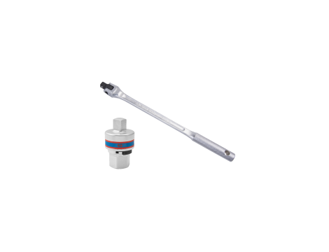 King Tony - POKRĘTŁO ŁAMANE 1/2" Z ADAPTEREM GRZECHOTKĄ - 4122FR