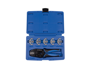 King Tony - SZCZYPCE Z WYMIENNYMI MATRYCAMI DO ZACISKANIA KONCÓWEK PRZEWODÓW - 42107GX