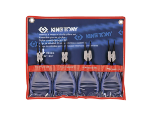 King Tony - ZESTAW SZCZYPIEC DO PIERŚCIENI SEGERA 4 SZT. ETUI - 42114GP
