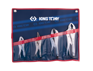 King Tony - ZESTAW SZCZYPIEC ZACISKOWYCH MORSEA 4 SZT. ETUI - 42504PR