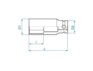 King Tony - NASADKA DŁUGA UDAROWA 1/2