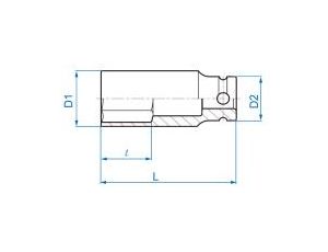 King Tony - NASADKA DŁUGA UDAROWA 1/2