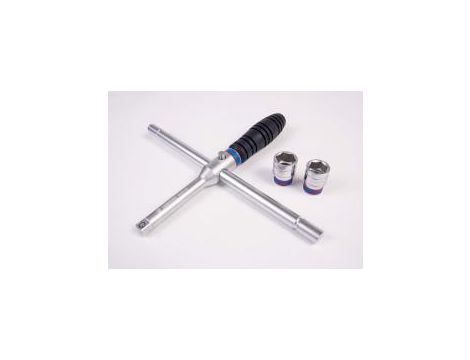 King Tony - SKŁADANY KLUCZ KRZYŻOWY DO KÓŁ 1/2" Z NASADKAMI 19, 21MM - 4503MR01