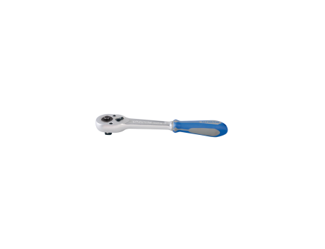 King Tony - GRZECHOTKA ZE STOPU ALUMINUM Z PRZYCISKIEM 1/2" 32 ZĘBY 250mm UCHWYT GUMOWY - 4772-10GS