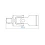 King Tony - PRZEGUB KARDANA 1/2" Cr-V - 4791R - 3