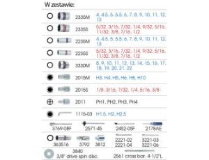 King Tony - ZESTAW NASADEK 1/4 +3/8