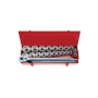 King Tony - ZESTAW NASADEK 3/4" 24cz. KRÓTKIE 12-kąt. 22 -50mm, CALOWE 1"-2" Z GRZECHOTKĄ I AKCESORIAMI, KASETA - 6224CR - 3