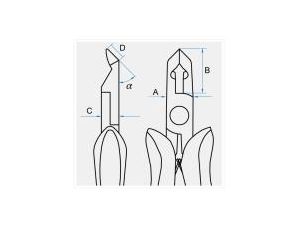 King Tony - SZCZYPCE TNĄCE BOCZNE MINI, 125mm - 6247-05