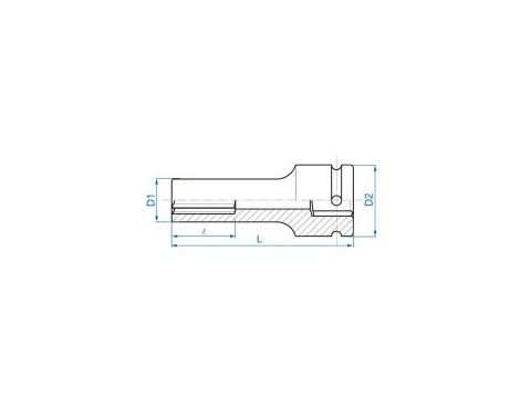 King Tony - NASADKA DŁUGA UDAROWA GWIAZDKOWA 3/4" E20 x 110mm - 647520M - 2