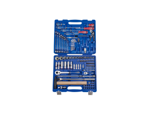 King Tony - ZESTAW NARZĘDZI KING TONY,NASADKI, BITY, WKRĘTAKI, KLUCZE, SZCZYPCE, MŁOTEK, LATARKA 110 cz. W WALIZCE - 7010MR